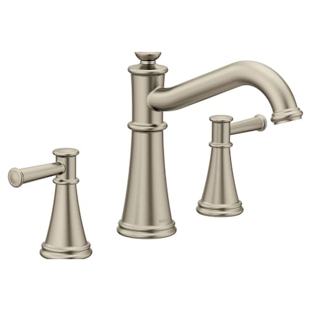 Two-Handle Roman Tub Faucet Brushed Nickel